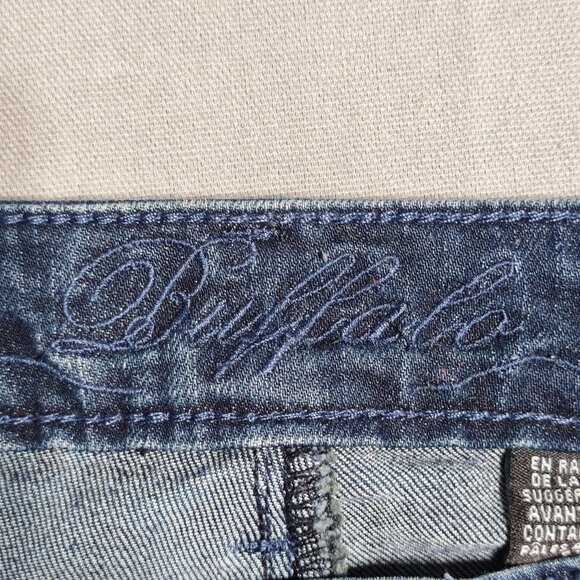 Buffalo David Bitton jeans Misha women's size 8x32 ink blue mid rise straight - Picture 6 of 13